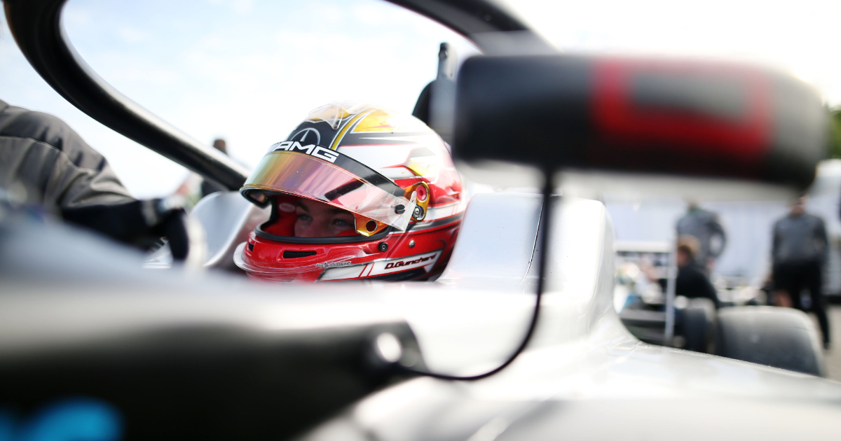 Daniel Guinchard junior Mercedesa w 2022 roku Brytyjska F4