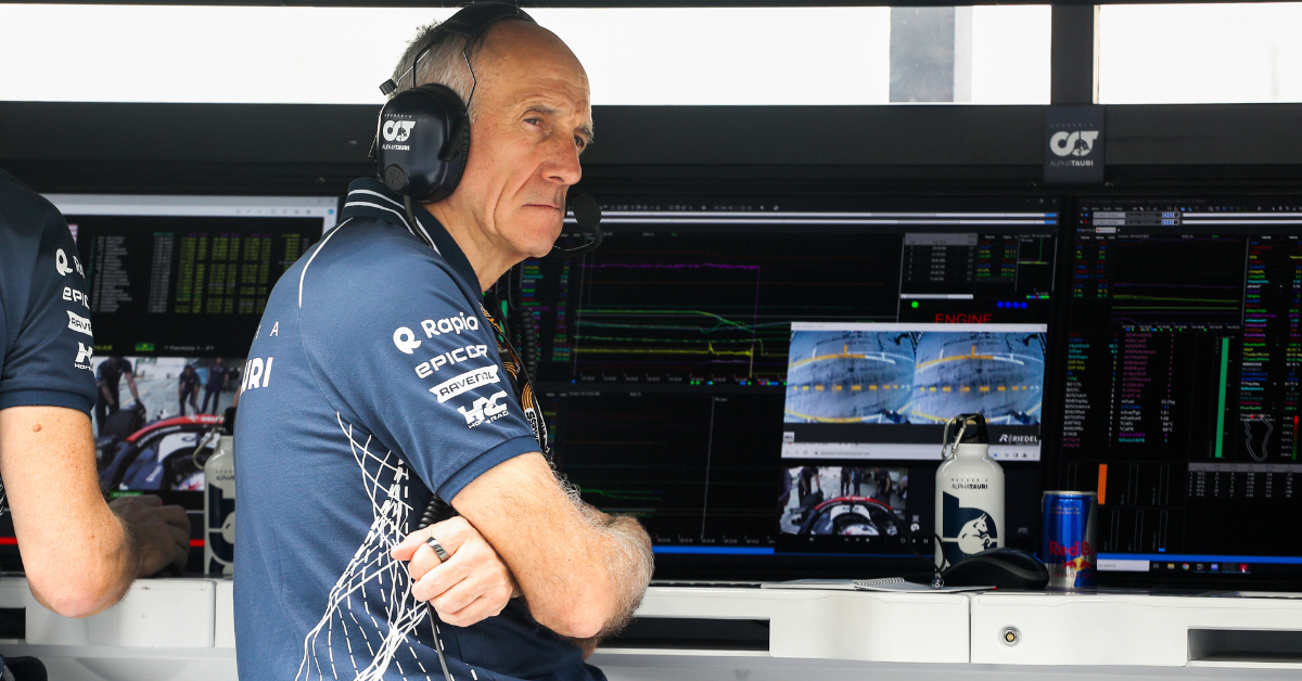Franz Tost jako szef AlphaTauri podczas GP Abu Zabi 2023