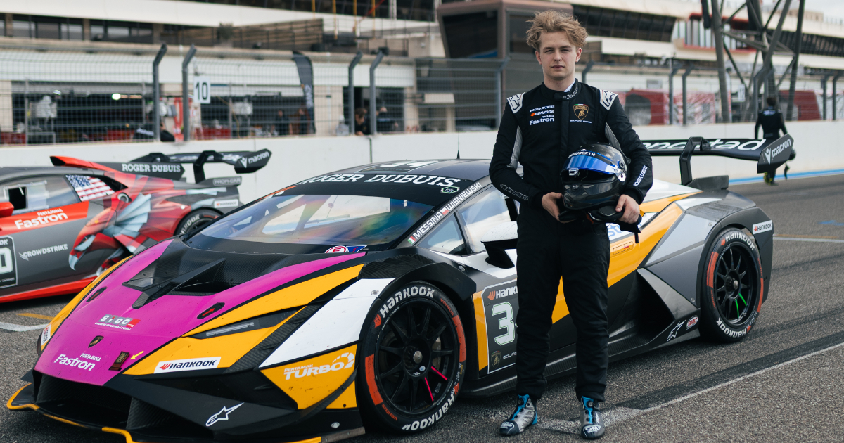 gustaw wiśniewski debiut lambroghini super trofeo Polak zaskoczył