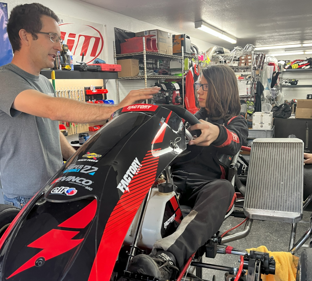 Shifter with Billy karting w USA
