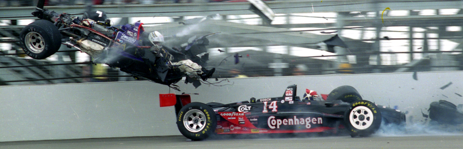 Stan Fox Eddie Cheever wypadek Indianapolis 500 1995