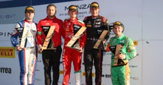 Jan Przyrowski na podium w debiucie w serii FRECA